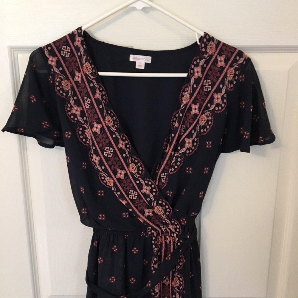 Navy Wrap Dress